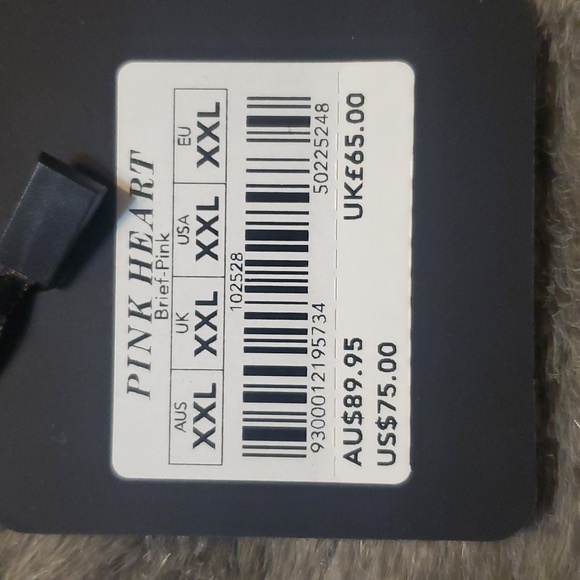 NWT PINK HEARTS Brief by Honey Birdette - Picture 2 of 2